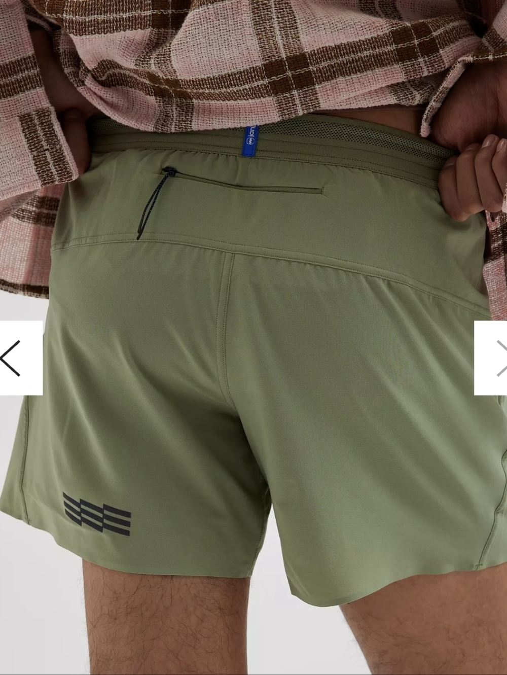 Janji Men's AFO 5" Middle Run Shorts Glacial Green Lightweight, Lined - Picture 5 of 15